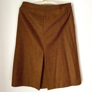 Ron Leal Brown Tweed Skirt Like new